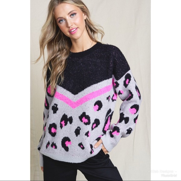 💕LAST 1! Super Soft Animal Print Chevron Sweater! - Picture 8 of 8